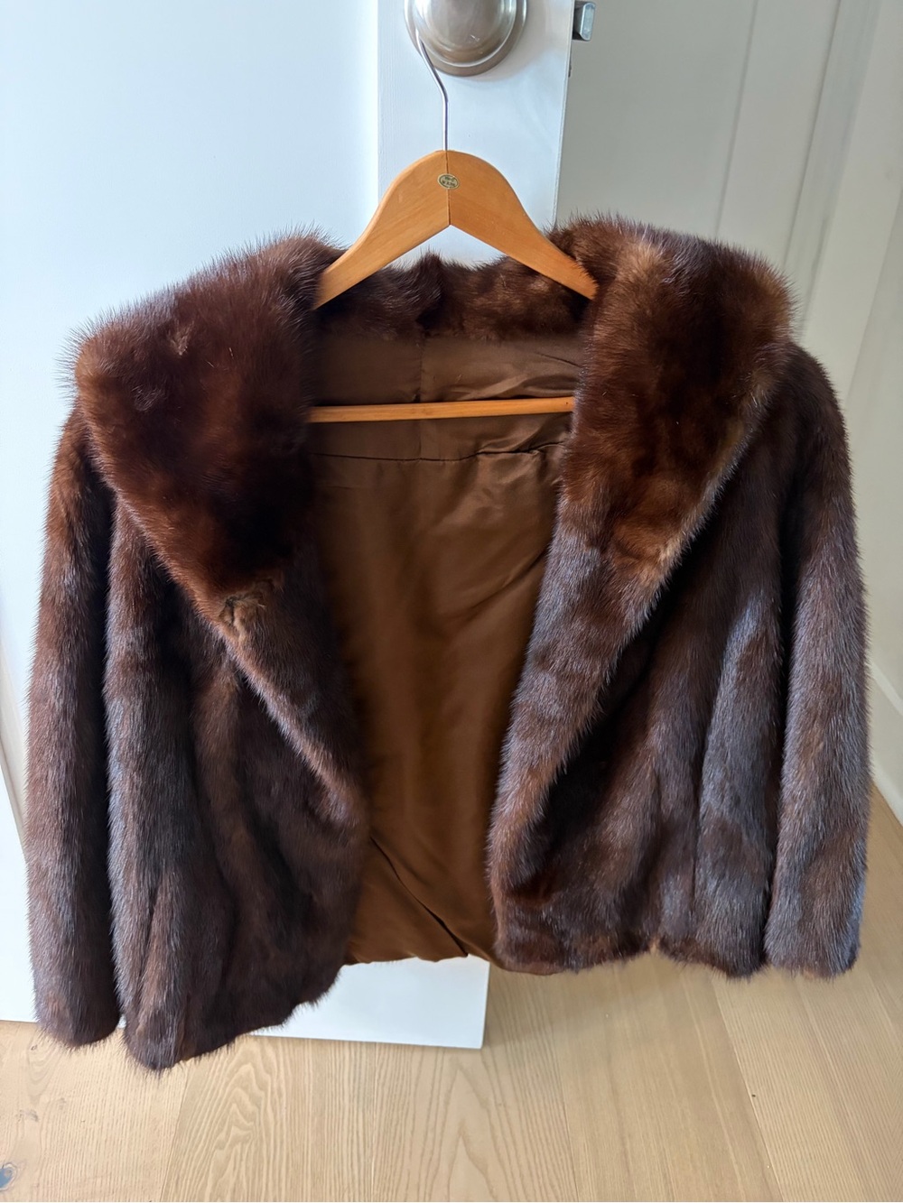 Classic Brown Fur Jacket - Women's Short Coat